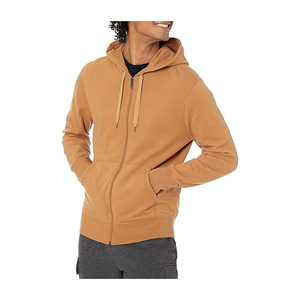 Sweat à capuche zippé pour homme en coton biologique 100% 450 GSM pour l'hiver, respirant et coupe-vent, de haute qualité - Product Image 5