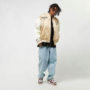 Men Slim Fit Satin <b>Jacket</b> 2026 <b>Jackets</b> <b>Jackets</b> Customize <b>Jackets</b> Lightweight Glossy Bomber Snap Button Streetwear Coat New - Product Image 4