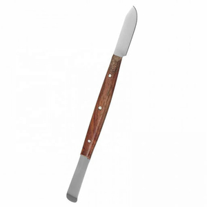 Instrumentos Quirúrgicos Dentales Lessman, Cuchillas Manuales de Acero Inoxidable, Mango de Madera, Cuchillo para Cera y Espátula para Mezclar Yeso - Product Image 6