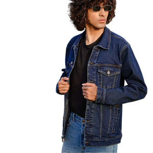 Chaquetas de Hombre 100% Algodón, Chaquetas Vaqueras, Estilo Casual, Color Sólido, con Bolsillos, Chaqueta Delgada para Hombre, Estilo de Alta Calidad, Logotipo Personalizado OEM - Product Image 3