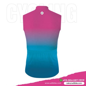 Camiseta de ciclismo transpirable sin mangas de verano OEM más vendida personalizable a prueba de viento de talla grande estampado ecológico de secado rápido - Product Image 3