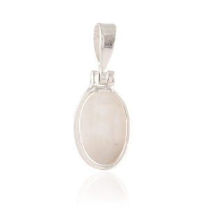 Vente en gros pierre de lune naturelle fait à la main 925 pendentif en argent sterling pierre de lune délicate bijoux de mode pendentif charmes - Product Image 4