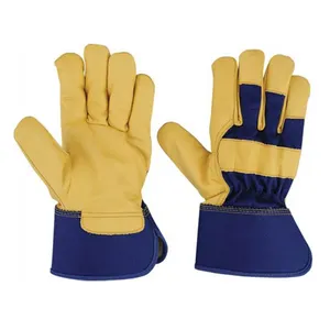 High Quality Goat Skin Leather Material Made Industrial Production Heat Protection Canadian Working Gloves