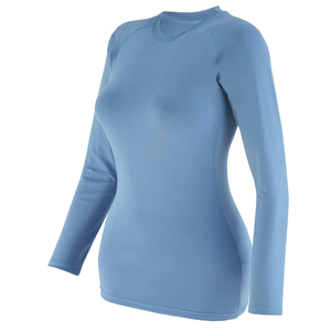 Vêtements de compression pour femmes en sublimation, rashguard personnalisé, effet délavé, UPF50+, Spandex/Polyester - Product Image 3