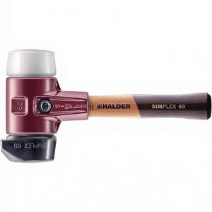 Martillo de superficie suave SIMPLEX L.280mm con mango HO de D.60mm, Categoría de producto HALDER - Product Image 2