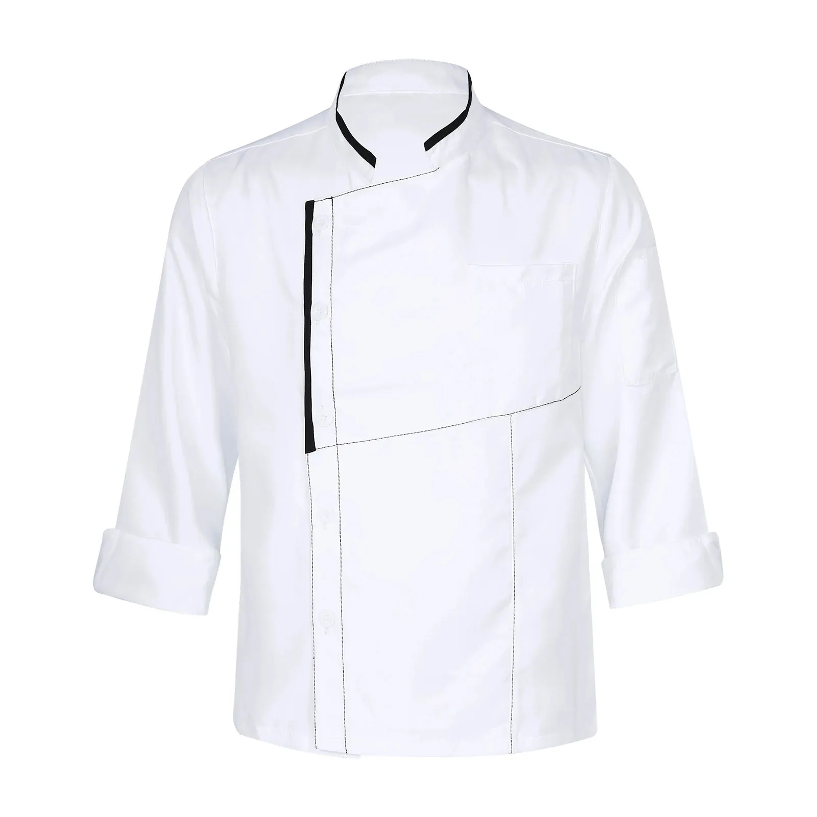 Ingrosso Saldi Cucina bianca da Cuoco da Cuoco da Cuoco Uniforme Vendita Calda Giacca da Cuoco 100% Cotone a Buon Mercato Cappotto Unisex Chef