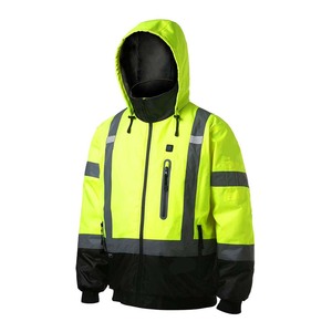 Combinaison imperméable et chaude pour la conduite en extérieur, pantalon de pluie séparé, uniforme de sécurité réfléchissant haute visibilité, logo routier, durable et sécuritaire - Product Image 4