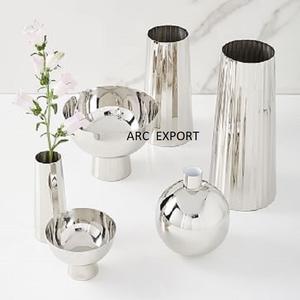 Meilleure Qualité Top Designer Vases À Fleurs Plaqué Or Pots De Décoration De Table De Mariage Avec Bols Vase À Fleurs En Métal Unique et Pots - Product Image 3