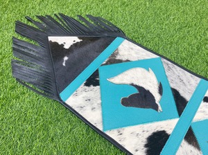 Thanh Lịch Kinh Nghiệm Ăn Uống OEM Bảng Runners Da Làm Axit Rửa Màu Ngọc Lam Vuông Ngựa Mặt Vá Dệt Cho Nhà Khách Sạn & Bar - Product Image 6