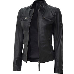 Chaqueta de Cuero Premium para Mujer, Suave y Cómoda, Estilo Moderno, Ideal para Otoño, Invierno, Primavera y Ropa Casual de Calle - Product Image 2