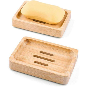 Jabonera de Madera Ecológica Duradera de Primera Calidad, Diseño Antideslizante con Drenaje, Jabonera de Lujo SANIYA HANDICRAFT para el Hogar - Product Image 1