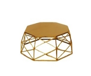 Nouveau Design à la mode en métal fer plaqué or support à gâteau fait à la main prix de gros vente de cadeau fantaisie événement fête gâteau support - Product Image 1