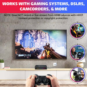 กล่องบันทึกวิดีโอ 4K HD Extreme <span class=keywords><strong>Capture</strong></span> & Live Stream HD Video บันทึกวิดีโอ True 4K60 HDR รองรับ HDMI Input & Pass Through  USB - Product Image 3