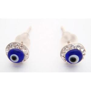 Diámetro del pendiente de ojo malvado: 0,60 cm - Product Image 1