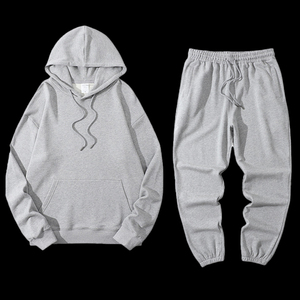 Venta al por mayor 100% algodón polar patrón sólido Plus tamaño 2 piezas conjunto niños invierno Jogger trajes con capucha de Pakistán - Product Image 1