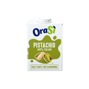 Bevanda Vegetale al Pistacchio OraSi Gusto Intenso Senza Aromi per Distributori 0,5 Litri 12 Unità Durata 360 Giorni - Product Image 1