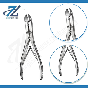 Forceps à os Ruskin-Liston, manuel, en acier inoxydable, à action composée, droit fin, 140 mm, instruments chirurgicaux certifiés CE - Product Image 3
