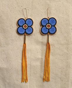 HF Crafts 'New Fashion Boho Flower Boucles d'oreilles perlées Boucles d'oreilles de graines de riz faites à la main pour une utilisation décorative de fête - Product Image 6