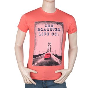 Camiseta estampada de corte ajustado para hombre - Color melocotón - Product Image 2