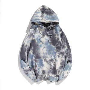 Sudadera con capucha informal para hombre de llegada superior hecha a medida Tie Dye poliéster térmico/algodón a prueba de viento colección de invierno ecológica - Product Image 5