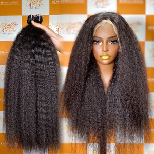 High Quality Swiss, HD Lace Frontal Wavy, Straight and Curly Human Hair Wigs for <b>Black</b> Women Wholesale Price - Product Image 2