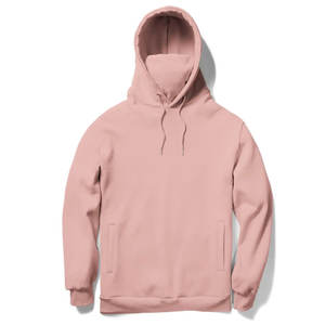 Men's Sports Face Covered Hoodies New Custom Design Slim Fit Solid Face <b>Cover</b> Men Plain Thermal Hoodies - Product Image 1