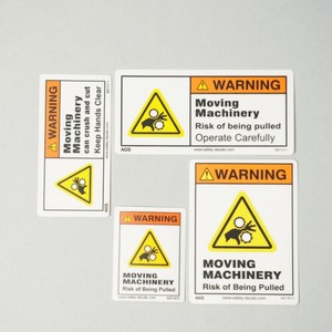 Etiqueta Adhesiva de Advertencia de Peligro para Equipos Rotatorios, Resistente al Calor, Impermeable, Alerta de Riesgo de Arrastre para Máquinas Industriales - Product Image 3