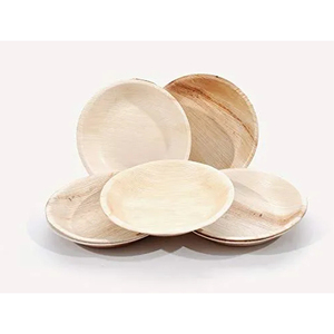 Platos desechables redondos sostenibles, vajilla biodegradable ecológica para fiestas en casa y uso de catering - Product Image 3