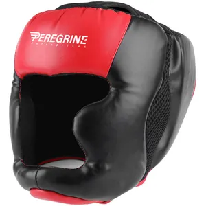 High quality PU leather Wholesale price with customized logo training boxing head guard boxing equipment headgear