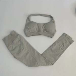 Conjuntos de 2 piezas, conjunto deportivo para mujer, conjunto deportivo para mujer, ropa de Yoga de secado rápido, entrenamiento, conjuntos de sujetador de gimnasio para mujer, absorción de humedad OEM - Product Image 4