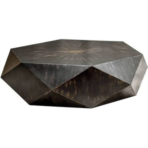 Table basse et table centrale de salon de qualité supérieure en aluminium moulé, forme unique et élégante, plaquée or de haute qualité, pour la maison et l'hôtel - Product Image 5