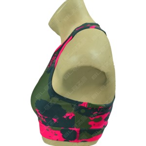 OEM Women's Lightweight High for Impact <b>Cross</b> Beauty Sport Bra New Tight <b>Tops</b> with Shockproof Halter Neck for Gym Wear - Product Image 5