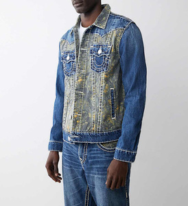 Chaqueta universitaria de alta calidad para hombre, venta al por mayor, chaqueta de invierno con estampado de letras y cuello levantado personalizado con lavado Vintage - Product Image 5