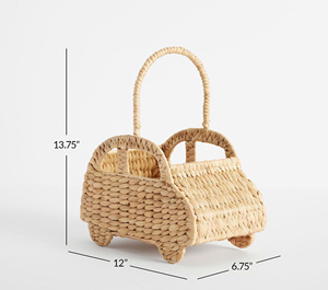 Naturellement unique en son genre Élégance naturelle extrêmement polyvalente pour votre festival Panier de Pâques élégant et durable en jacinthe d'eau - Product Image 5