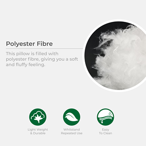 Cómoda almohada sólida para el cuello hecha de microfibra y fibra de poliéster Ecológico Suave Transpirable Alta absorción Fácil de limpiar - Product Image 4