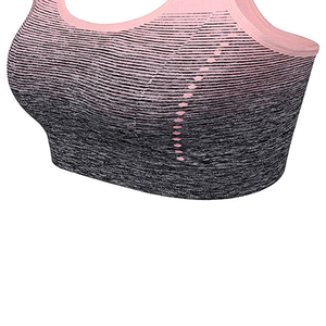 Soutien-gorge de sport de yoga pour femmes grande taille personnalisé 2025, respirant, séchage rapide, maintien élevé, décoration en maille, bretelles croisées - Product Image 5