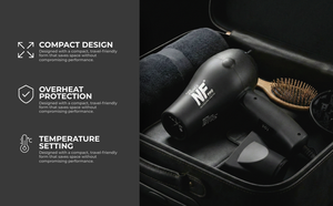 Secador de pelo profesional de 2400W, herramienta de secado de cabello de salón con 3 velocidades y 2 velocidades - Product Image 5