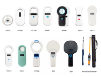 Lector RFID Portátil USB S03 125Khz y 134.2kHz FDX-B, Escáner de Microchip para Animales, ABS, para Perros, Gatos y Mascotas