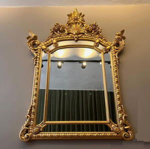 Gold Finished Border Home Decor Best Style Restaurant <b>Bathroom</b> <b>Mirror</b> Wall Mounted <b>Mirror</b> at Affordable Price - Product Image 4