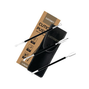 Pousse-ongles dissolvant de cuticules à double extrémité soin des ongles cuticules en acier inoxydable de qualité allemande de haute qualité - Product Image 2