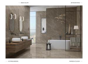 Baldosas de pared de porcelana de la colección Premium Glossy 1200x1800 | Gran formato 120x180cm Durable Elegante Calidad de exportación moderna - Product Image 5