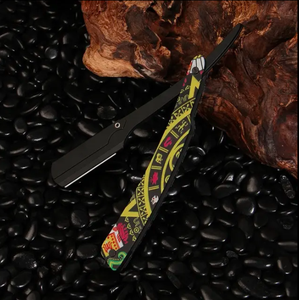 Maquinilla de afeitar de borde recto profesional para hombre, acero inoxidable de alta calidad con hoja afilada para afeitar y esquilar, grado Industrial - Product Image 4