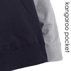 Classique unisexe noir pull à capuche doux coton mélangé poche kangourou cordon réglable chaud Durable sweat pour l'hiver - Product Image 2