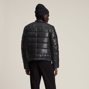 Waterproof Canvas <b>Hooded</b> Reversible Eco-Friendly Men Puffer <b>Jacket</b> High Quality Wholesale Pakistan Manufacturer Stand Front - Product Image 5