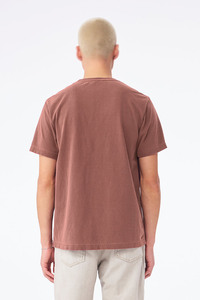 T-shirt unisexe à manches courtes et col rond, tricot jersey simple, aspect délavé, décontracté, vêtements d'équipe, impression personnalisée, broderie - Product Image 3