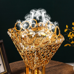 Luxury Tradebyd Handmade <b>Metal</b> Bakhoor Burner Premium Quality Decorative Arabic Incense Holder Anti-Odour for Home Spa Office - Product Image 4
