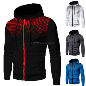 Sweat à capuche zippé pour adulte unisexe Sweat à capuche zippé Sweat à capuche chauffant en polaire éponge Slim Fit Sweatshirts zippés pour hommes - Product Image 4