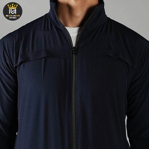 Vente en gros de survêtement de jogging à col montant de haute qualité pour hommes avec logo personnalisé Survêtement d'échauffement pour entraînement de gymnastique pour hommes - Product Image 6