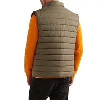 Chaleco Acolchado sin Mangas de Lona Personalizado OEM de Alta Calidad, Chaqueta Casual Impermeable, Cortavientos y Transpirable para Hombre, Estilo Urbano de Invierno