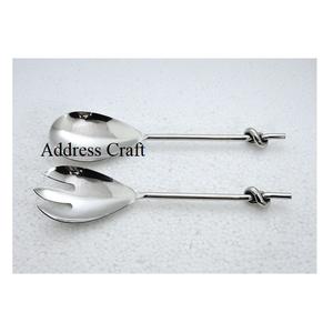 Design créatif Serveur à salade en acier inoxydable 18/8 de haute qualité Couverts polis au miroir Derniers outils de service Outils à salade de luxe - Product Image 2